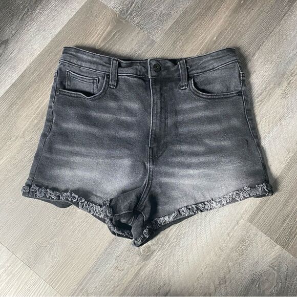 Kendall & Kylie The Drifter High Rise Shorts Black 29 - Picture 2 of 10